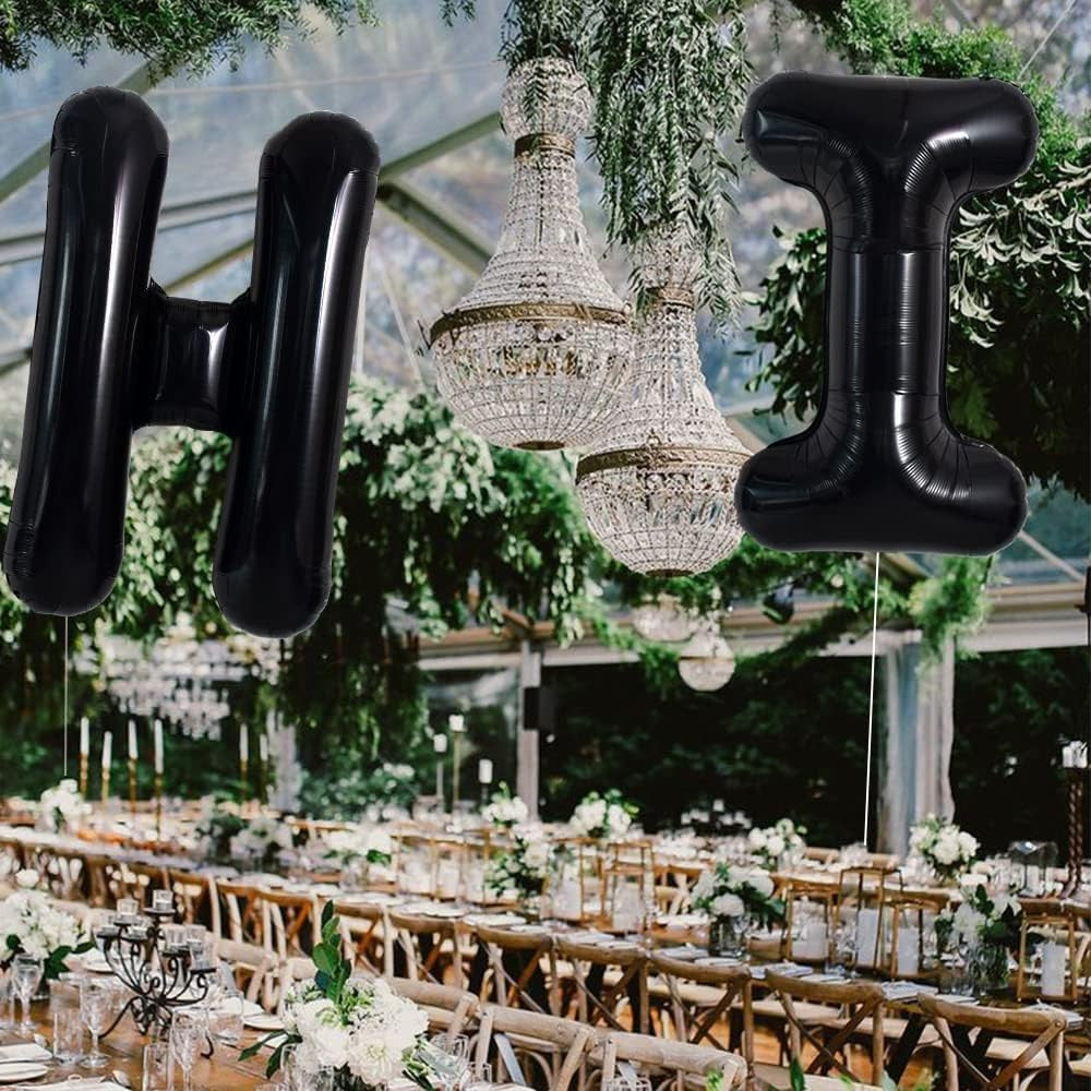 Balon Folie Metalizata Litera H, 40 Cm, Umflati Cu Heliu Sau Aer, Ambalaj Individual, Pai Inclus - vivimall.ro