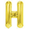Balon Folie Metalizata Litera H, 40 Cm, Umflati Cu Heliu Sau Aer, Ambalaj Individual, Pai Inclus - vivimall.ro
