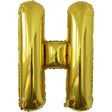 Balon Folie Metalizata Litera H, 80 Cm, Umflati Cu Heliu Sau Aer, Ambalaj Individual, Pai Inclus - vivimall.ro