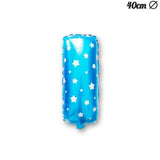 Balon Folie Metalizata Litera I, 40 Cm, Cu Imprimeu Stelute, Umflati Cu Heliu Sau Aer, Ambalaj Individual, Pai Inclus - vivimall.ro