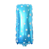 Balon Folie Metalizata Litera I, 40 Cm, Cu Imprimeu Stelute, Umflati Cu Heliu Sau Aer, Ambalaj Individual, Pai Inclus - vivimall.ro