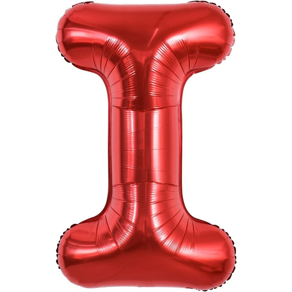 Balon Folie Metalizata Litera I, 40 Cm, Umflati Cu Heliu Sau Aer, Ambalaj Individual, Pai Inclus - vivimall.ro