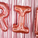 Balon Folie Metalizata Litera I, 40 Cm, Umflati Cu Heliu Sau Aer, Ambalaj Individual, Pai Inclus, Rose Gold - vivimall.ro