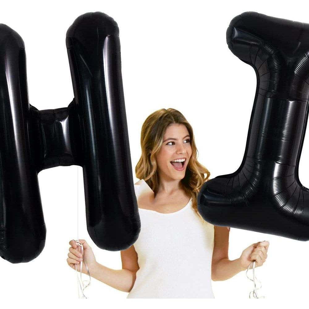 Balon Folie Metalizata Litera I, 40 Cm, Umflati Cu Heliu Sau Aer, Ambalaj Individual, Pai Inclus - vivimall.ro