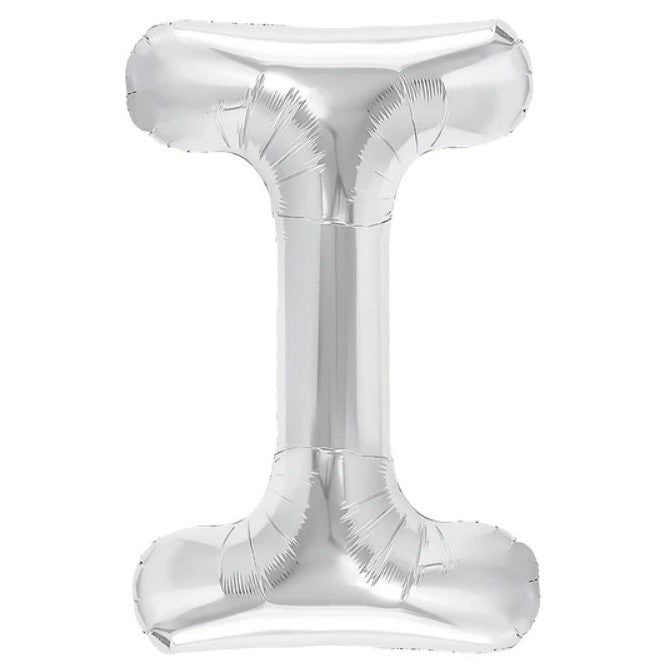 Balon Folie Metalizata Litera I, 40 Cm, Umflati Cu Heliu Sau Aer, Ambalaj Individual, Pai Inclus - vivimall.ro