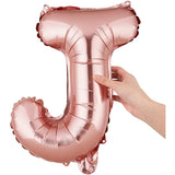 Balon Folie Metalizata Litera J, 40 Cm, Umflati Cu Heliu Sau Aer, Ambalaj Individual, Pai Inclus, Rose Gold - vivimall.ro