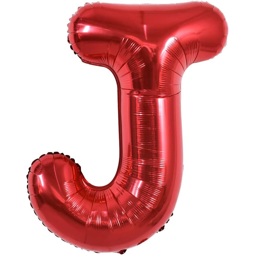 Balon Folie Metalizata Litera J, 40 Cm, Umflati Cu Heliu Sau Aer, Ambalaj Individual, Pai Inclus - vivimall.ro