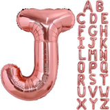 Balon Folie Metalizata Litera J, 80 Cm, Umflati Cu Heliu Sau Aer, Ambalaj Individual, Pai Inclus, Rose Gold - vivimall.ro