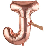 Balon Folie Metalizata Litera J, 80 Cm, Umflati Cu Heliu Sau Aer, Ambalaj Individual, Pai Inclus, Rose Gold - vivimall.ro