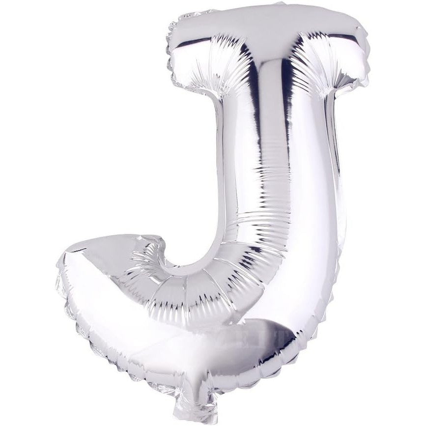 Balon Folie Metalizata Litera J, 80 Cm, Umflati Cu Heliu Sau Aer, Ambalaj Individual, Pai Inclus - vivimall.ro