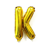 Balon Folie Metalizata Litera K, 40 Cm, Umflati Cu Heliu Sau Aer, Ambalaj Individual, Pai Inclus - vivimall.ro