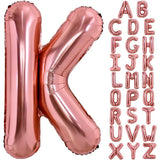 Balon Folie Metalizata Litera K, 40 Cm, Umflati Cu Heliu Sau Aer, Ambalaj Individual, Pai Inclus, Rose Gold - vivimall.ro