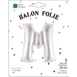 Balon Folie Metalizata Litera M, 40 Cm, Umflati Cu Heliu Sau Aer, Ambalaj Individual, Pai Inclus - vivimall.ro