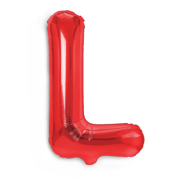 Balon Folie Metalizata Litera L, 40 Cm, Umflati Cu Heliu Sau Aer, Ambalaj Individual, Pai Inclus - vivimall.ro