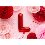 Balon Folie Metalizata Litera L, 40 Cm, Umflati Cu Heliu Sau Aer, Ambalaj Individual, Pai Inclus - vivimall.ro