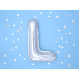 Balon Folie Metalizata Litera L, 80 Cm, Umflati Cu Heliu Sau Aer, Ambalaj Individual, Pai Inclus - vivimall.ro