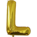 Balon Folie Metalizata Litera L, 80 Cm, Umflati Cu Heliu Sau Aer, Ambalaj Individual, Pai Inclus - vivimall.ro