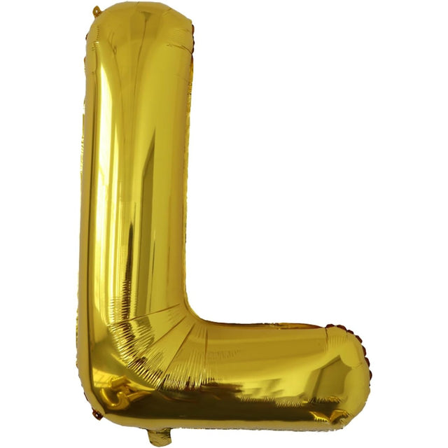 Balon Folie Metalizata Litera L, 80 Cm, Umflati Cu Heliu Sau Aer, Ambalaj Individual, Pai Inclus - vivimall.ro