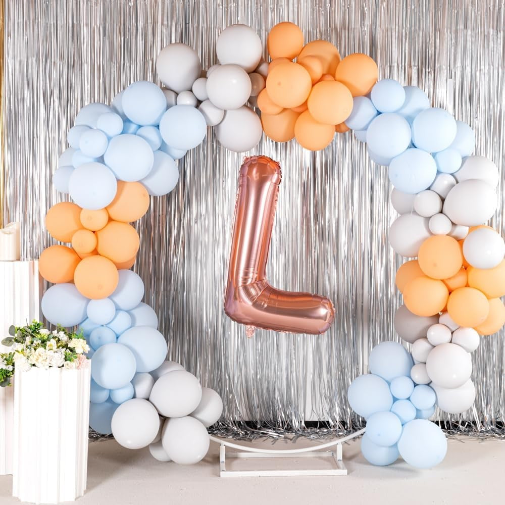 Balon Folie Metalizata Litera L, 80 Cm, Umflati Cu Heliu Sau Aer, Ambalaj Individual, Pai Inclus, Rose Gold - vivimall.ro