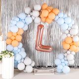 Balon Folie Metalizata Litera L, 80 Cm, Umflati Cu Heliu Sau Aer, Ambalaj Individual, Pai Inclus, Rose Gold - vivimall.ro