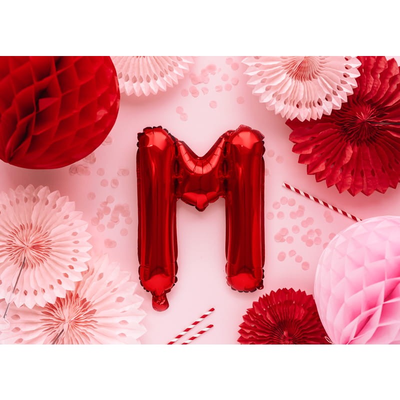 Balon Folie Metalizata Litera M, 40 Cm, Umflati Cu Heliu Sau Aer, Ambalaj Individual, Pai Inclus - vivimall.ro