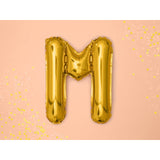 Balon Folie Metalizata Litera M, 80 Cm, Umflati Cu Heliu Sau Aer, Ambalaj Individual, Pai Inclus - vivimall.ro