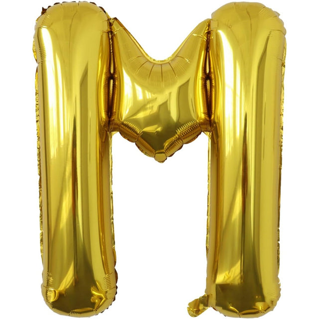 Balon Folie Metalizata Litera M, 80 Cm, Umflati Cu Heliu Sau Aer, Ambalaj Individual, Pai Inclus - vivimall.ro