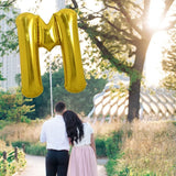 Balon Folie Metalizata Litera M, 80 Cm, Umflati Cu Heliu Sau Aer, Ambalaj Individual, Pai Inclus - vivimall.ro