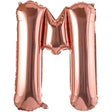 Balon Folie Metalizata Litera M, 80 Cm, Umflati Cu Heliu Sau Aer, Ambalaj Individual, Pai Inclus, Rose Gold - vivimall.ro