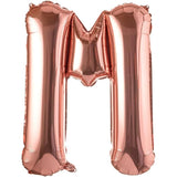 Balon Folie Metalizata Litera M, 80 Cm, Umflati Cu Heliu Sau Aer, Ambalaj Individual, Pai Inclus, Rose Gold - vivimall.ro