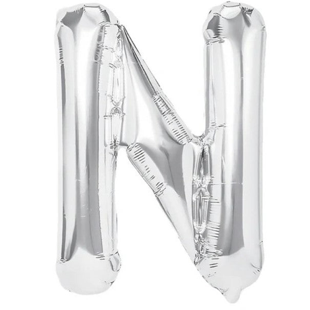 Balon Folie Metalizata Litera N, 40 Cm, Umflati Cu Heliu Sau Aer, Ambalaj Individual, Pai Inclus - vivimall.ro
