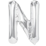 Balon Folie Metalizata Litera N, 40 Cm, Umflati Cu Heliu Sau Aer, Ambalaj Individual, Pai Inclus - vivimall.ro