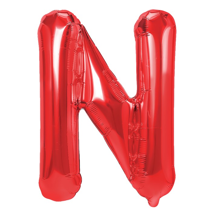 Balon Folie Metalizata Litera N, 40 Cm, Umflati Cu Heliu Sau Aer, Ambalaj Individual, Pai Inclus - vivimall.ro