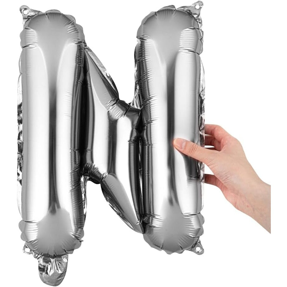 Balon Folie Metalizata Litera N, 80 Cm, Umflati Cu Heliu Sau Aer, Ambalaj Individual, Pai Inclus - vivimall.ro