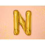 Balon Folie Metalizata Litera N, 80 Cm, Umflati Cu Heliu Sau Aer, Ambalaj Individual, Pai Inclus - vivimall.ro
