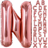 Balon Folie Metalizata Litera N, 80 Cm, Umflati Cu Heliu Sau Aer, Ambalaj Individual, Pai Inclus, Rose Gold - vivimall.ro