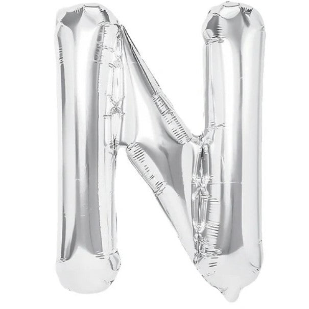 Balon Folie Metalizata Litera N, 80 Cm, Umflati Cu Heliu Sau Aer, Ambalaj Individual, Pai Inclus - vivimall.ro
