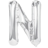 Balon Folie Metalizata Litera N, 80 Cm, Umflati Cu Heliu Sau Aer, Ambalaj Individual, Pai Inclus - vivimall.ro