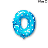 Balon Folie Metalizata Litera O, 40 Cm, Cu Imprimeu Stelute, Umflati Cu Heliu Sau Aer, Ambalaj Individual, Pai Inclus - vivimall.ro