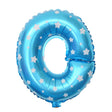 Balon Folie Metalizata Litera O, 40 Cm, Cu Imprimeu Stelute, Umflati Cu Heliu Sau Aer, Ambalaj Individual, Pai Inclus - vivimall.ro