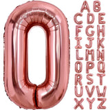Balon Folie Metalizata Litera O, 40 Cm, Umflati Cu Heliu Sau Aer, Ambalaj Individual, Pai Inclus, Rose Gold - vivimall.ro
