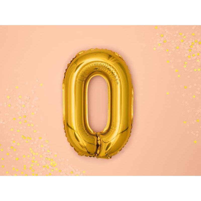Balon Folie Metalizata Litera O, 80 Cm, Umflati Cu Heliu Sau Aer, Ambalaj Individual, Pai Inclus - vivimall.ro