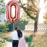 Balon Folie Metalizata Litera O, 80 Cm, Umflati Cu Heliu Sau Aer, Ambalaj Individual, Pai Inclus, Rose Gold - vivimall.ro