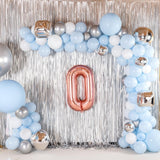 Balon Folie Metalizata Litera O, Vivimall, 80 cm, Umflati cu Heliu sau Aer, Ambalaj Individual, Pai inclus, Rose Gold - vivimall.ro