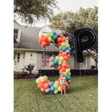 Balon Folie Metalizata Litera P, 40 Cm, Umflati Cu Heliu Sau Aer, Ambalaj Individual, Pai Inclus - vivimall.ro