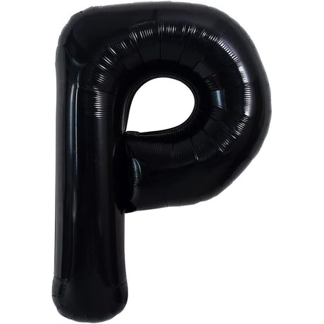 Balon Folie Metalizata Litera P, 40 Cm, Umflati Cu Heliu Sau Aer, Ambalaj Individual, Pai Inclus - vivimall.ro