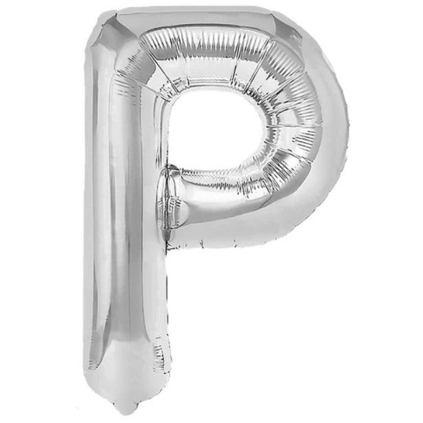 Balon Folie Metalizata Litera P, 80 Cm, Umflati Cu Heliu Sau Aer, Ambalaj Individual, Pai Inclus - vivimall.ro