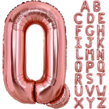 Balon Folie Metalizata Litera Q, 100 Cm, Umflati Cu Heliu Sau Aer, Ambalaj Individual, Pai Inclus, Rose Gold - vivimall.ro