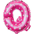 Balon Folie Metalizata Litera Q, 40 Cm, Cu Imprimeu Inimioare, Umflati Cu Heliu Sau Aer, Ambalaj Individual, Pai Inclus - vivimall.ro