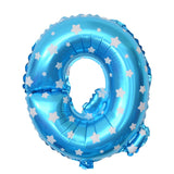 Balon Folie Metalizata Litera Q, 40 Cm, Cu Imprimeu Stelute, Umflati Cu Heliu Sau Aer, Ambalaj Individual, Pai Inclus - vivimall.ro